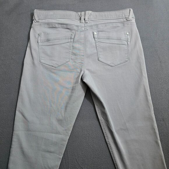 Democracy Women 14 Gray Ab Technology Mid Rise Skinny Jeans Stretch - Picture 4 of 13